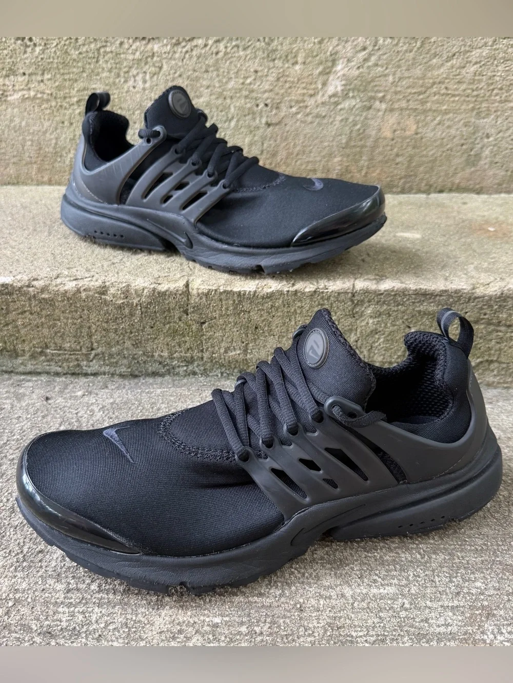 Nike Air Presto Triple Black Shiny Toe Men’s Athletic Shoes Size 11 CT3550-003